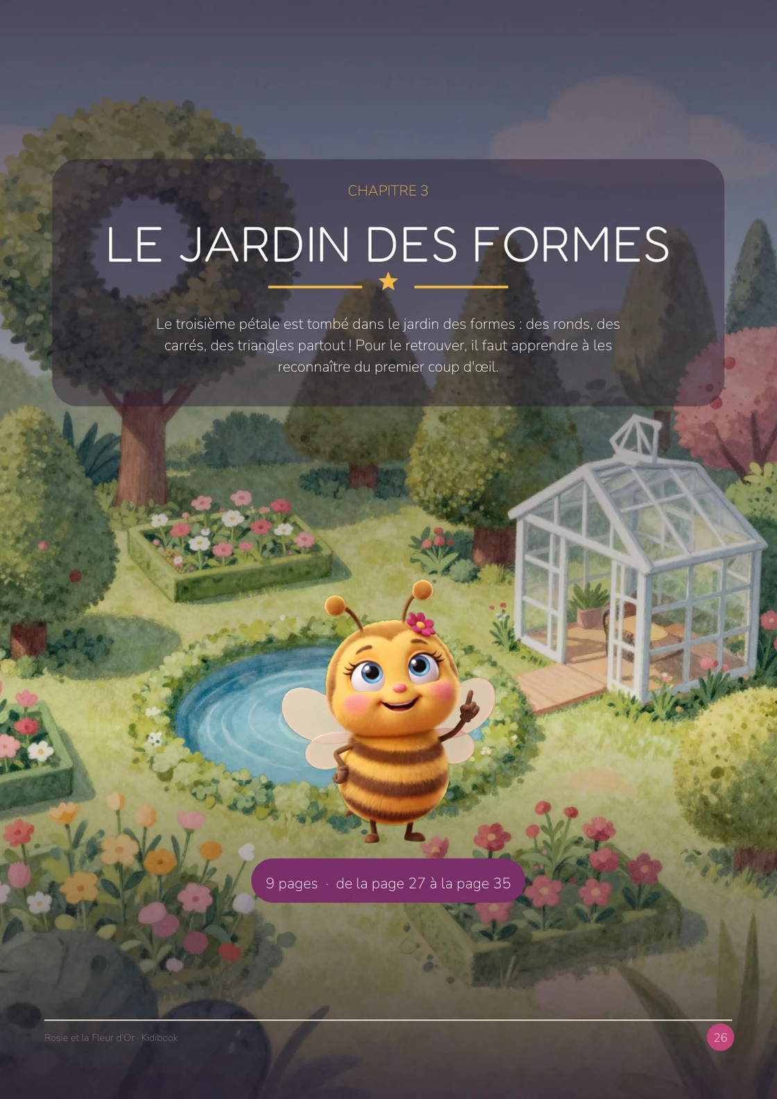Rosie et la Fleur d'Or — le jardin des formes illustré
