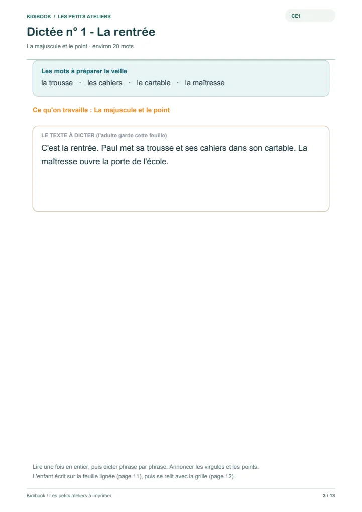 La méthode des 4 passages pour dicter à la maison