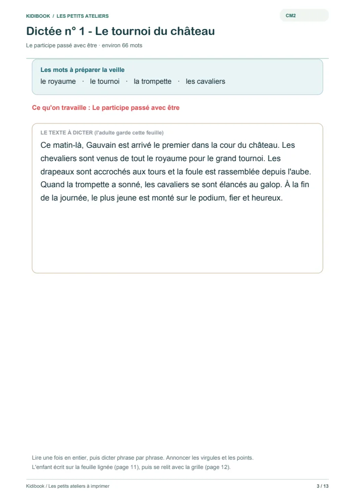 La méthode des 4 passages pour dicter à la maison