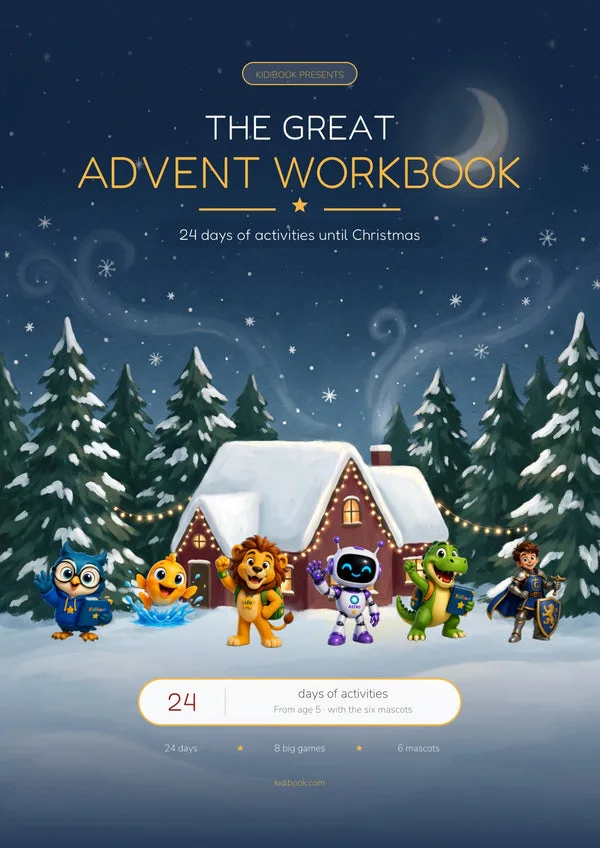The Great Advent Workbook — 24 days of activities with the 6 mascots