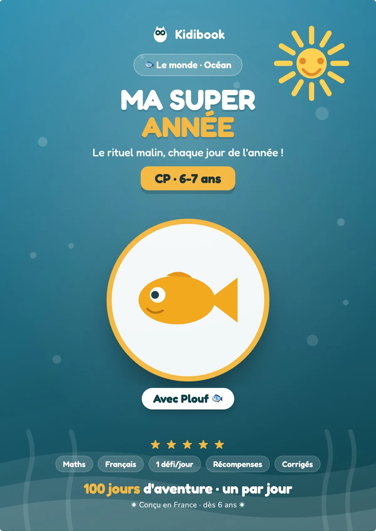 Ma Super Année CP – Océan avec Plouf – Kidibook