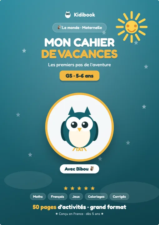 Livre Mon cahier de vacances Grande Section – Kidibook