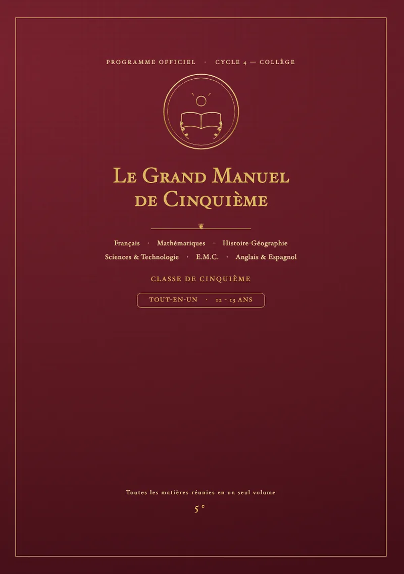 Couverture du Grand Manuel de Cinquième — tout-en-un 5e Kidibook
