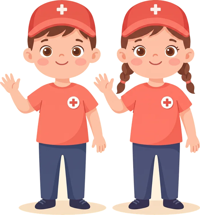 Malo et Lila, les deux petits secouristes Kidibook