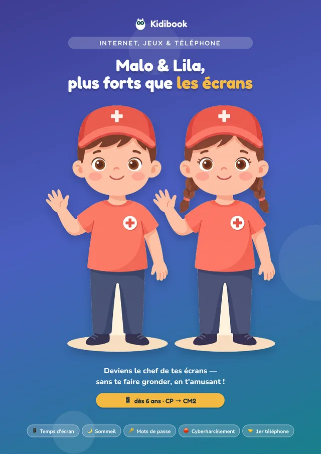 Couverture de Malo & Lila, plus forts que les écrans